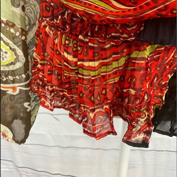 🌺SOLD🌺Desigual Anthropologie Sheer Print Blouse - Picture 3 of 8